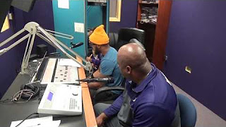 DJ QuarterBlack and DJ QuietStorm interviewing Coach Fred McNair on WPRL 91.7 FM