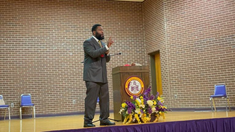 Renowned Speaker, Dr. Umar Johnson, Visits Alcorn