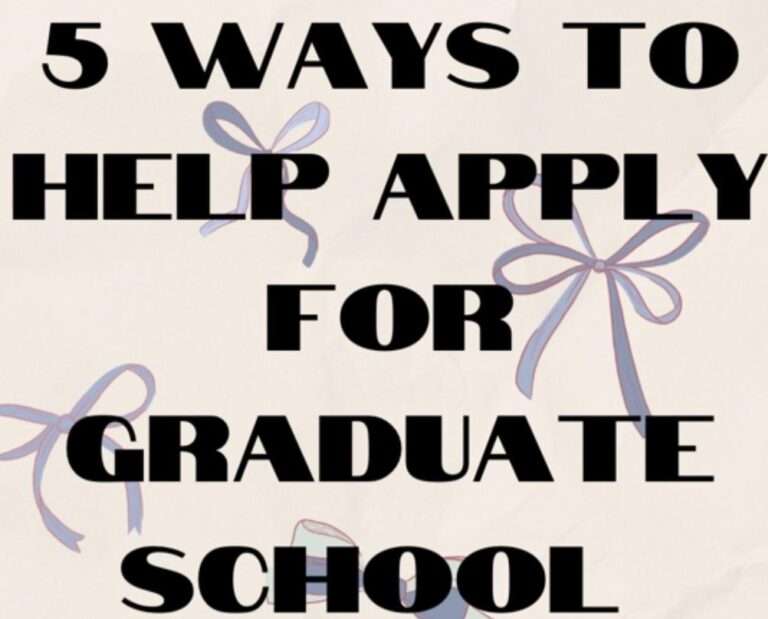 5 Ways to Help Apply for Graduate School