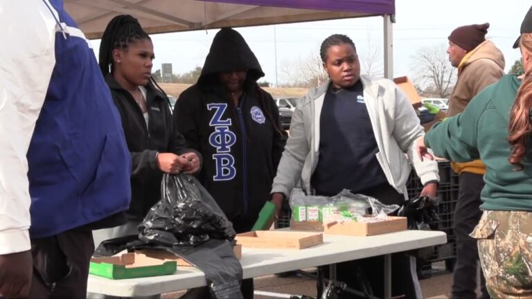 Samuel Brown reporting for ASU TV-13 / Food Drive