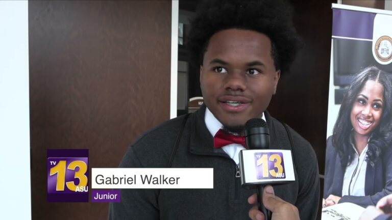 Michael Williams reporting for ASU TV-13 / Career Fair